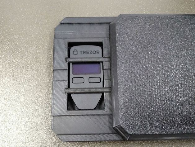 kripto levha kurtarma tohum 25 Trezor Kutu tırnak törpüsü 3D print model - Mito3D