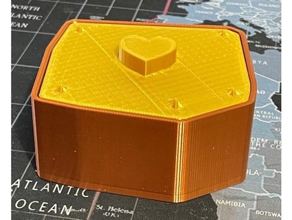 keepsake box milvet 3d print model - Mito3D