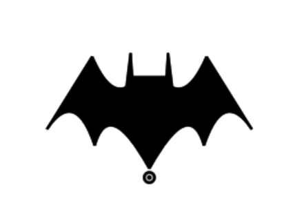 d'oro età 50s ispirato Batman petto emblema più sottile 3d print model - Mito3D