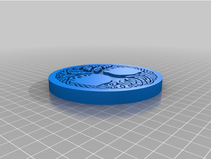 yggdrasil valknut coin ralbrightii 3d print model - Mito3D