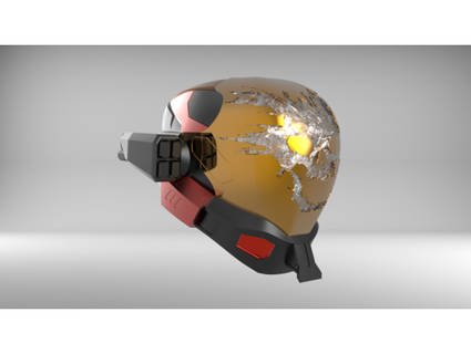 emile's helmet w attachments aguilarworkshop 3d print model - Mito3D