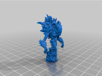 liquidlogic's flame demon unbased engineeredart 3d print model - Mito3D