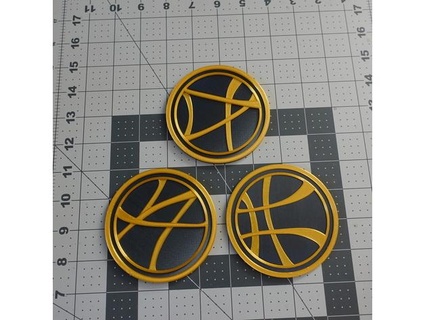 doctor strange sanctum symbol coasters nerdyviews 3d print model - Mito3D
