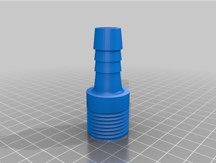 água conector tubo 1'' mangueira 1 2'' jonatanig 3d print model - Mito3D