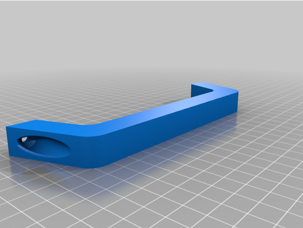 industrial style handle doublec4 3d print model - Mito3D
