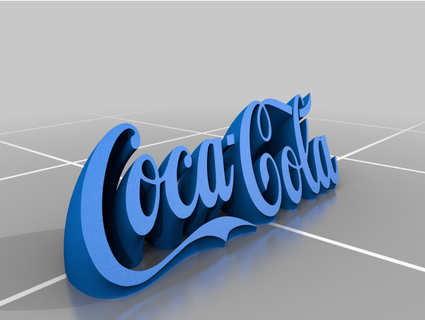 coca Cola parede tabela logotipos elraz 3d print model - Mito3D