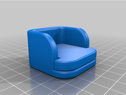 door handle armchair iruvic 3d print model - Mito3D