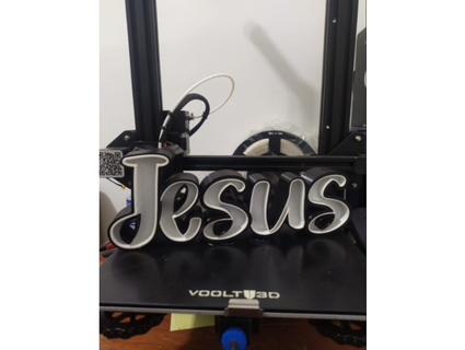 Jesus luminária surdo 3d print model - Mito3D