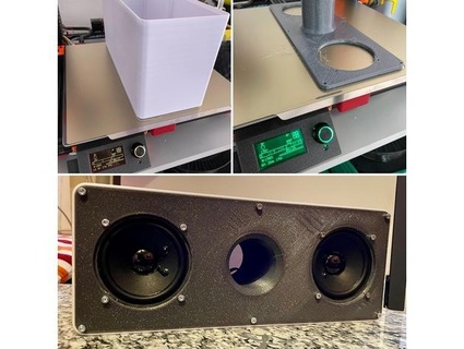bluetooth speaker ported enclosure 8cm driver attilasvk 3d print model - Mito3D