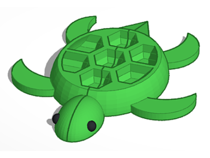 tartaruga dipingere tavolozza Morayelz 3d print model - Mito3D