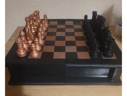 tabuleiro xadrez plataforma gavetas alex 594 3d print model - Mito3D