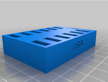 USB hub mivrame 3d print model - Mito3D