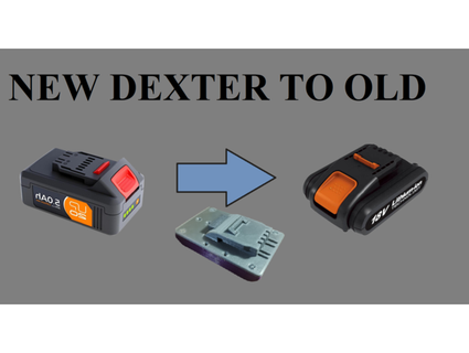 adattatore dexter lexman up20 testato vecchio 18v furperson 3d print model - Mito3D