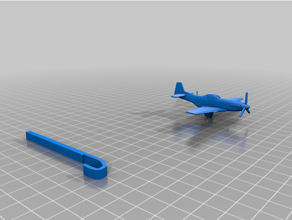 p-51 mustang glider daxaroo 3d print model - Mito3D