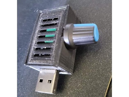 USB stepless fan controller Astuccio guaina miniman13 3d print model - Mito3D