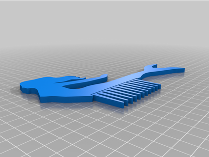 mermaid comb dmilinare 3d print model - Mito3D