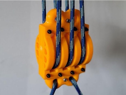 3 wheel pulley block jaredts486 3d print model - Mito3D