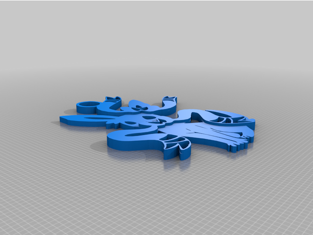 Sylveon collar reducido grosor mirando 3D print model - Mito3D