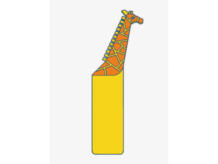 giraffe bookmark mooraayeelz 3d print model - Mito3D