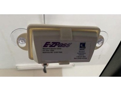 remix ezpass toll tag holder w velcro cutouts jsaintrocc 3d print model - Mito3D