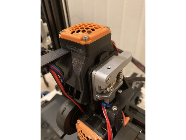 extruder motor cooler 40mm fan shroud hydra direct drive explodiumleo 3D print model - Mito3D