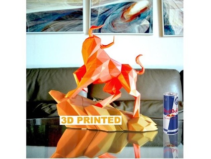 rot Stier Skulptur jayjaysculpt 3d print model - Mito3D