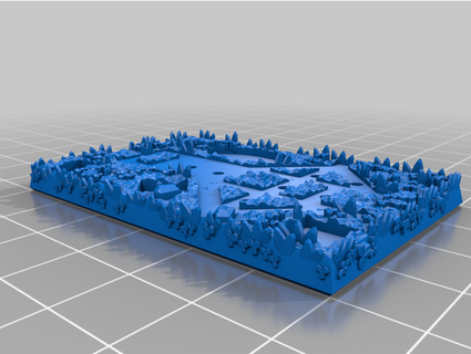 trebuchet base grassy porblegames 3d print model - Mito3D