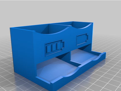 pila aa almacenamiento completo vacío triste 3d print model - Mito3D