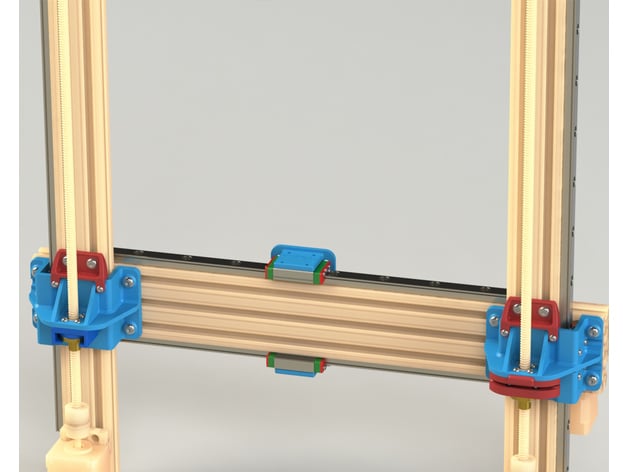 kit attacchi per guide lineari su artillery x1-x2 asse - attachment linear guides z axis nanodesigner 3D print model - Mito3D