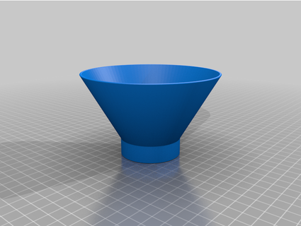 wide mouth funnel - 116mm x 50mm 3d print model - Mito3D