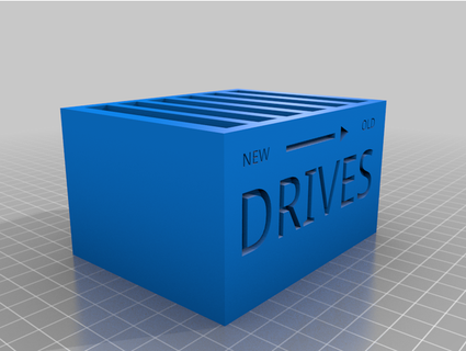 ssd drive holder 6 drives vertical bunsofjam 3d print model - Mito3D