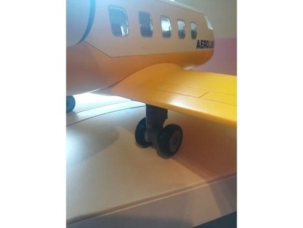 landing gear playmobil plane rim tire adrien5567 3d print model - Mito3D