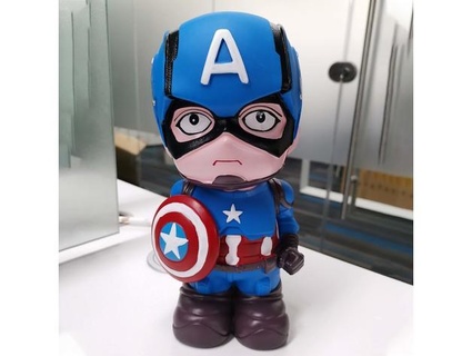 captain america generated revopoint pop 3d print model - Mito3D