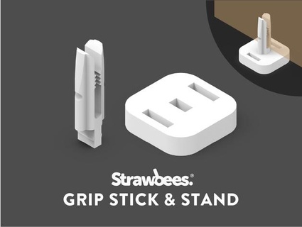 strawbees grip stick stand materials strawbeeshq 3d print model - Mito3D