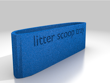 cat litter scoop -- tray etyrnal 3d print model - Mito3D