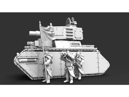 pesado tanque Ragnarok mark ii 39 macho karskin 3d print model - Mito3D
