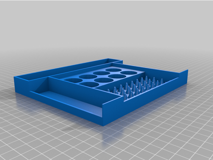 Rohrleitungen Trinkgeld Tablett zentriert 3d print model - Mito3D