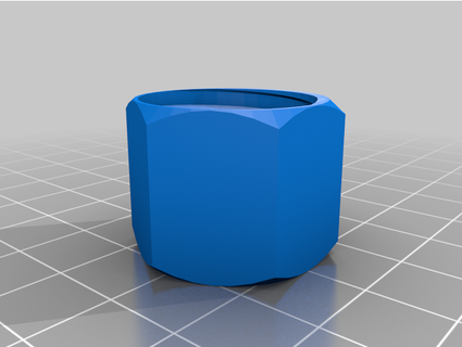 threaded sodastream co2 cannister cap tihson 3d print model - Mito3D