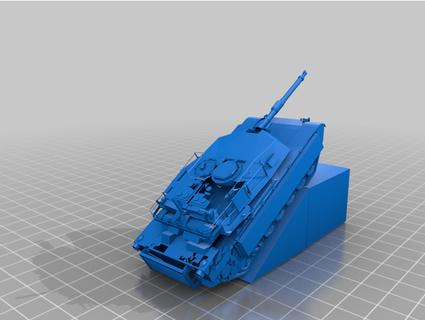 tank ona hill 3d print model - Mito3D
