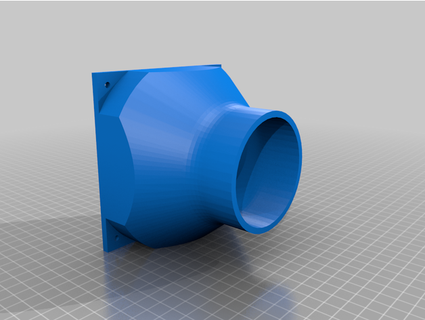 120mm fan 3in duct reducer lz3d 3d print model - Mito3D
