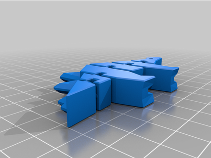flexi stegosaurus porte clés Miferg 3d print model - Mito3D