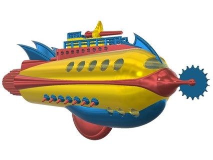 secchio Rogers battaglia incrociatore shionezumi 3d print model - Mito3D