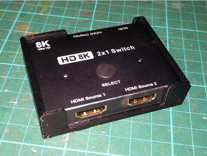 sencillo 8k hdmi 21 caja interruptores caso funda montar sueñocazman 3d print model - Mito3D