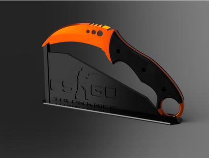 csgo talon knife new version printables read desc szeez 3d print model - Mito3D