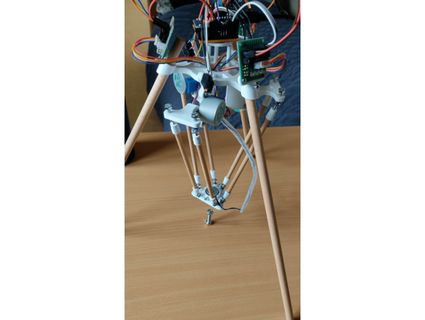 simple delta robot - cheap easy build 101robotics 3d print model - Mito3D