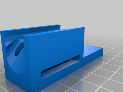 micro swiss added bracket standard 10 x 15 drag chain block woodenspoke 3d print model - Mito3D