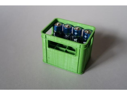 caja bateria batería 12 aa 20 aaa agregar 3d print model - Mito3D