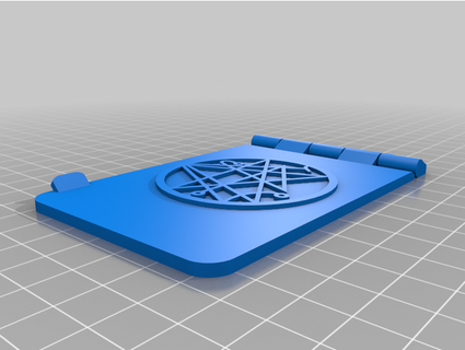 lcd cover - sigil gateway druid cz 3d print model - Mito3D