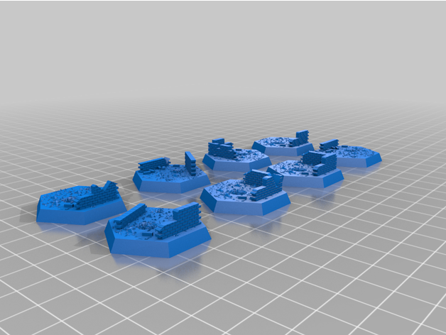 hexadécimal base décombres pylar1975 3D print model - Mito3D