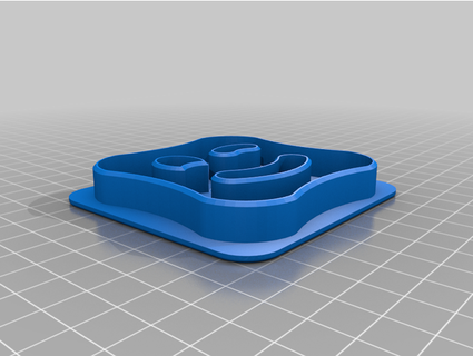 famous smile cookie cutter mysterick 3d print model - Mito3D